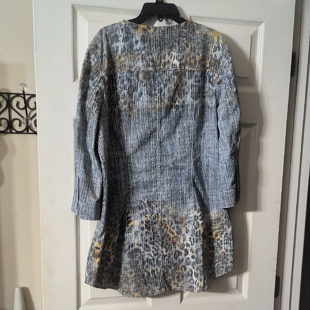 Chico's Denim And Patterned Jacket - image 2